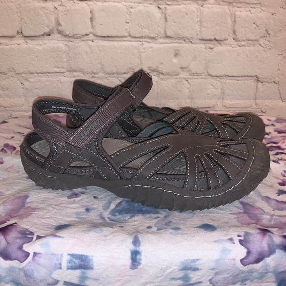 JSport by Jambu Poppy Gray Waterproof Sandal